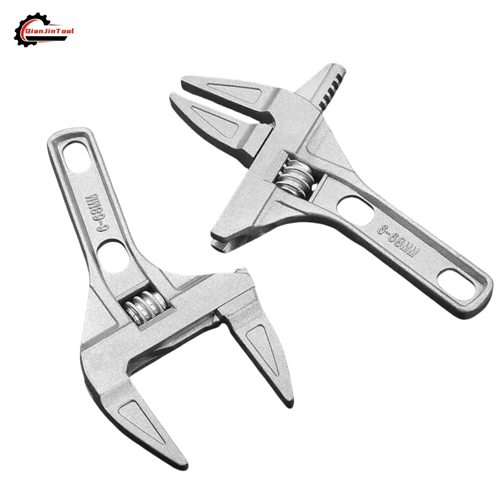 

6-68 мм гаечный ключ универсальный ремонтный ручной инструмент для ванной комнаты большой открывающийся трубный ключ гайка ключ регулируемый многофункциональный прочный гаечный ключ