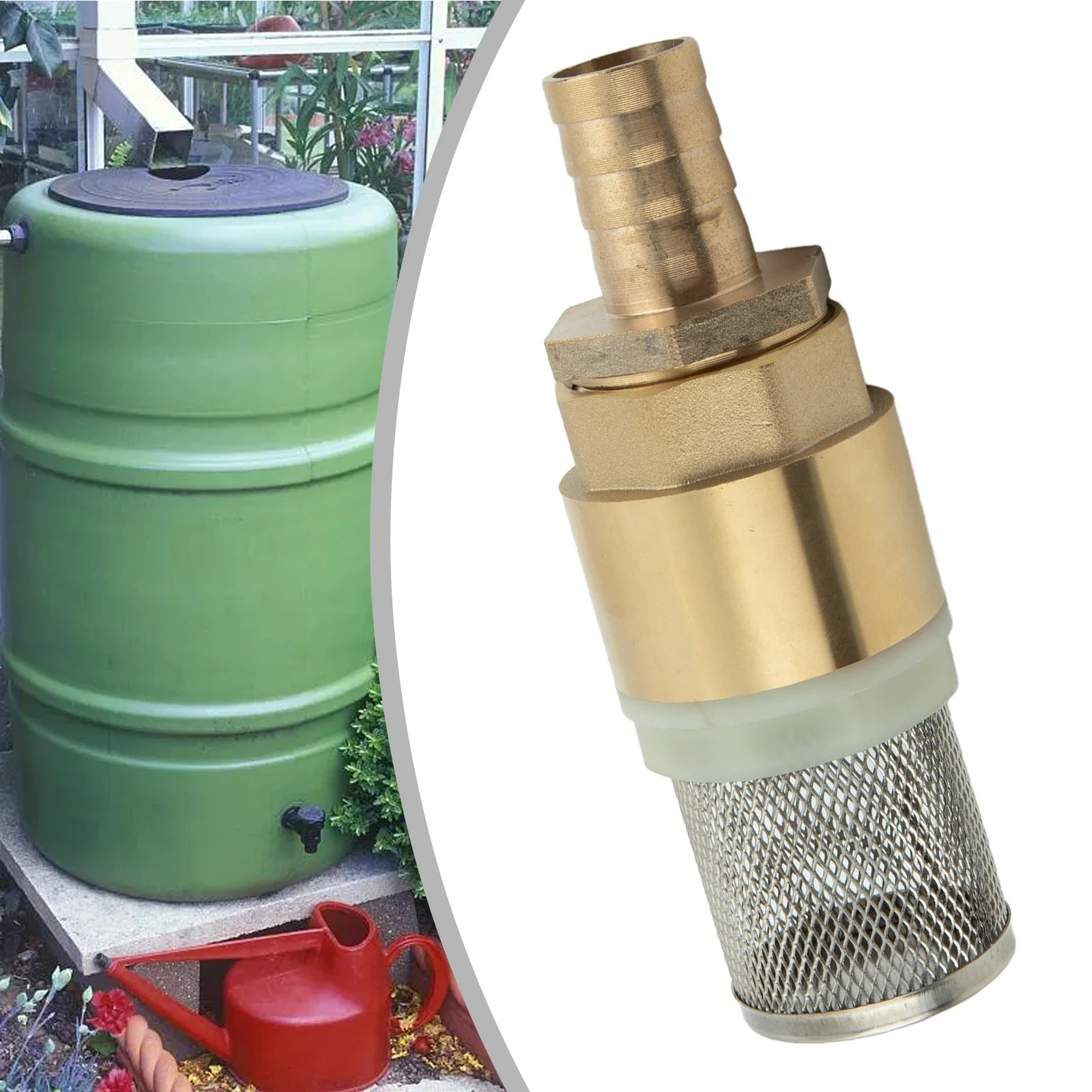 Non-return Valve Suction Strainer Foot Valve Hose Connection Garden Water Connectors Garden Lawn Watering Sprinkler