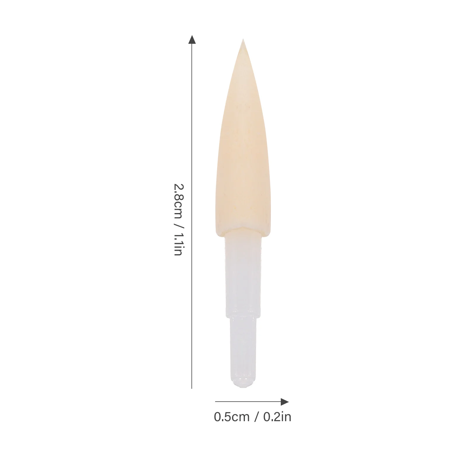 20 Pcs Sponge Pen Tip Replacement Soft Bristle Heads Calligraphy Writing Accessories White Tips