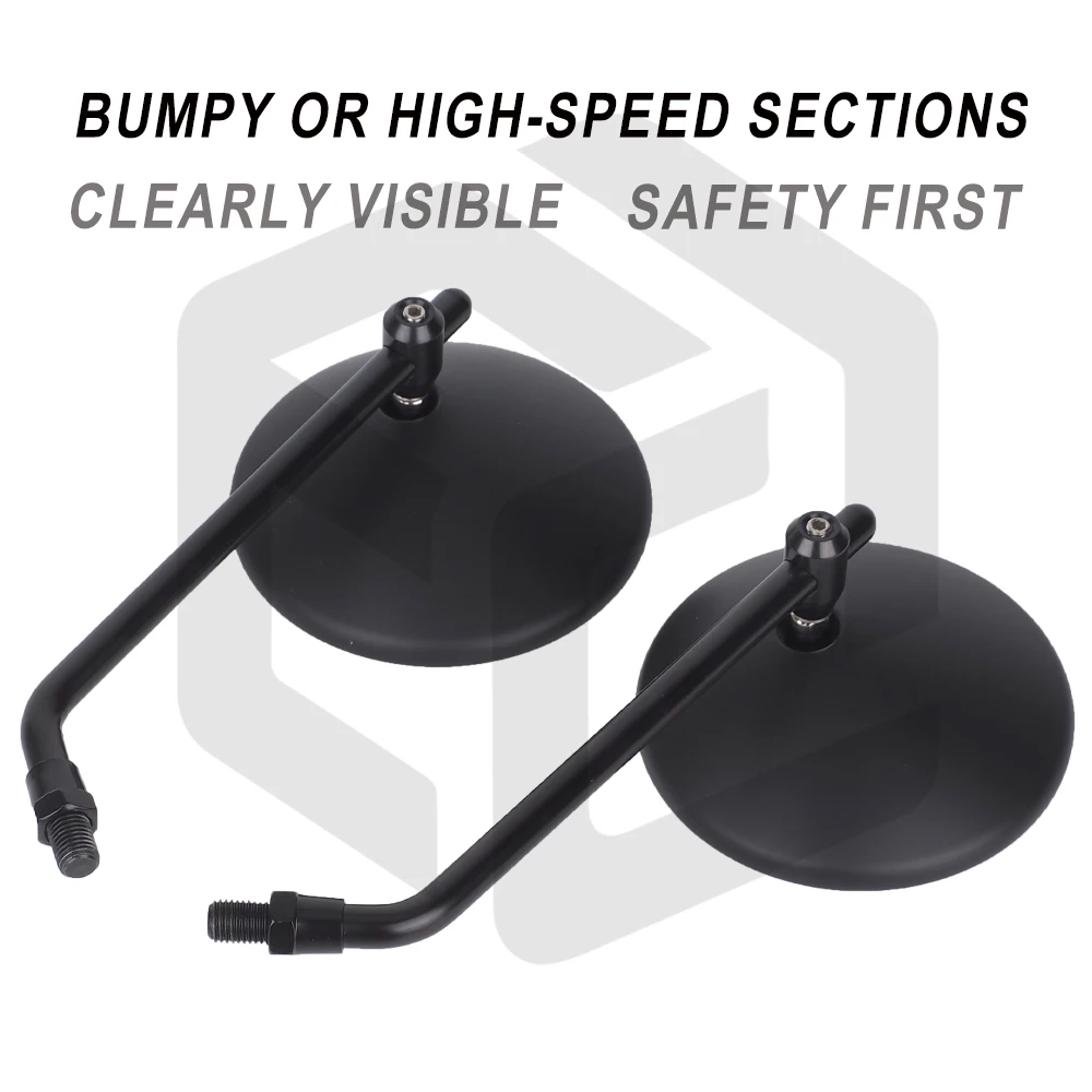 ل CL500 دراجة نارية مكافحة وهج مرآة الرؤية الخلفية مرآة جانبية مرآة مستديرة مرآة الرجعية لهوندا المتمردين 500 1100 300 250 #4