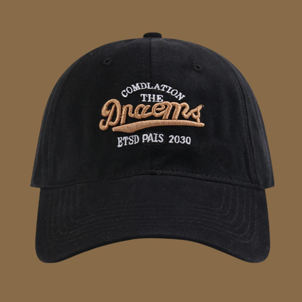 MZ009 New Men Women Cap Baseball Hat Letters Embroidery Snapback Cap Spring Summer Sun Hat Male Female Adjustable Baseball Cap