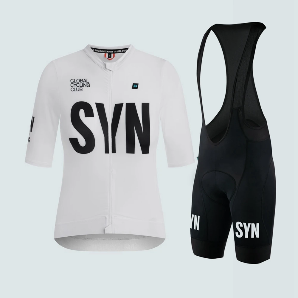 Summer Maillot WOMEN'S TRAINING JERSEY 2.0 WHITE SYNDICATE Suit Cycling Jersey and Bib Shorts