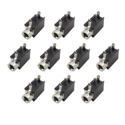 PJ-316 3.5mm Female Jack 3 Pin Connectors Audio Headphone Mono 3.5 mm Socket Terminals PCB Mount Connector Black PJ316