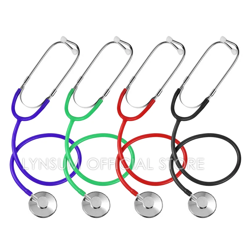 Portable Single Head Home Stethoscope Doctor Cute Estetoscopio Eco Cardiology Medical Equipment Device for Student Vet Nurse