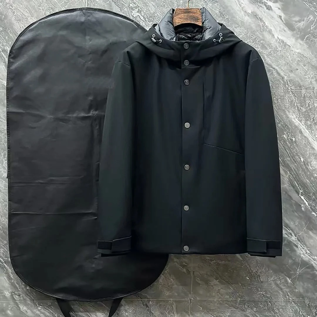 

BC Italian old money style casual hooded light down jacket