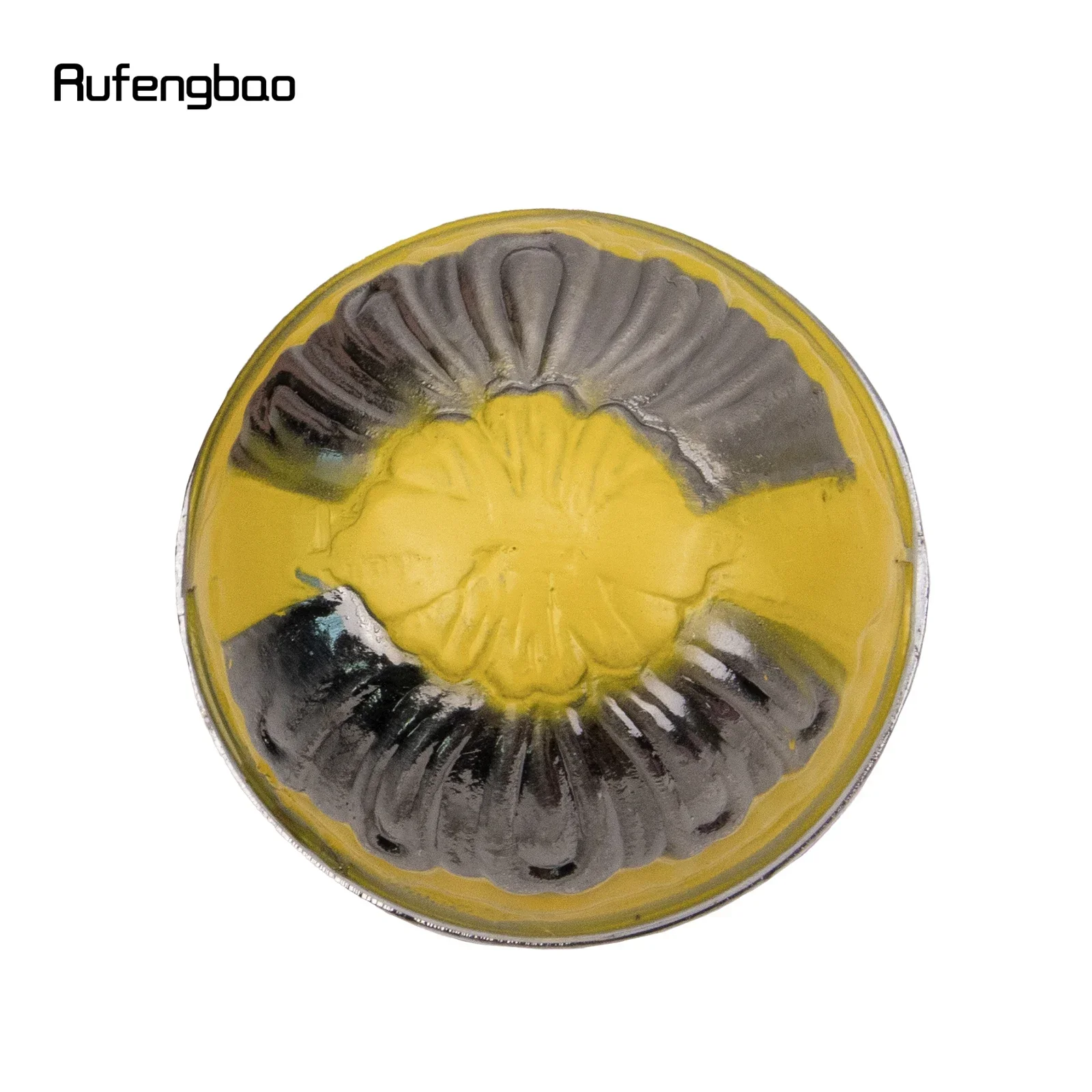 عصا مشي عصرية بمقبض دائري فاخر باللون الفضي والأصفر للحفلات، عصا مشي أنيقة بمقبض كروسير 93 سم