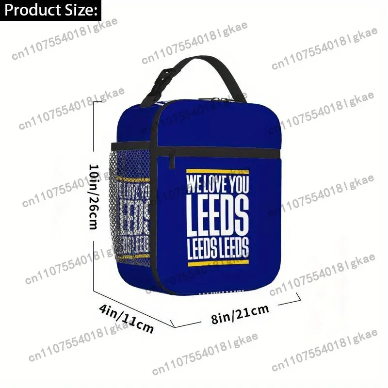 1pc Leeds Love Thermal Insulated Bag - Non-Food Contact Thermal Insulation, Keeps Drinks Hot/Cold for Hours, Portable Thermal Ba