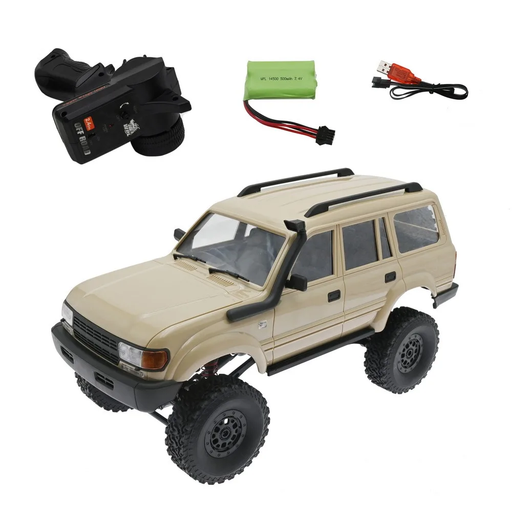 

WPL C54-1 4WD 2.4G Внедорожник LC80 Автомобиль с дистанционным управлением RC Гусеничный багги Передвижная машина Детские автомобили на батарейках Подарок для мальчиков