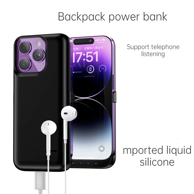 

10000mah for iPhone11/12/13/14Phone case back clip charging wireless special power mobile treasure battery