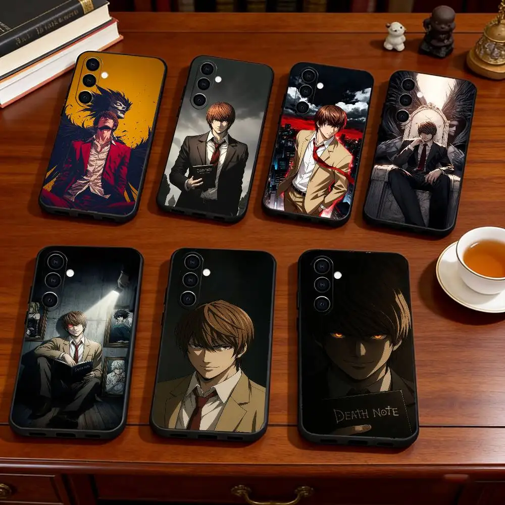 Anime D-Death Note L-Lawliet   Phone Case For Samsung Galaxy A73,A72,A71,A70,A53,A52,A51,Soft Silicone Black Cover