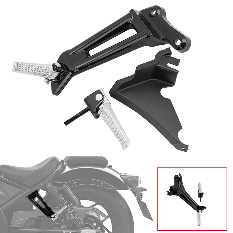 

Motorcycle Rear Passenger Footrests Footpegs Foot Pegs Mount Pedal Brackets For Honda Rebel CMX1100 CMX 1100 2021 2022 2023