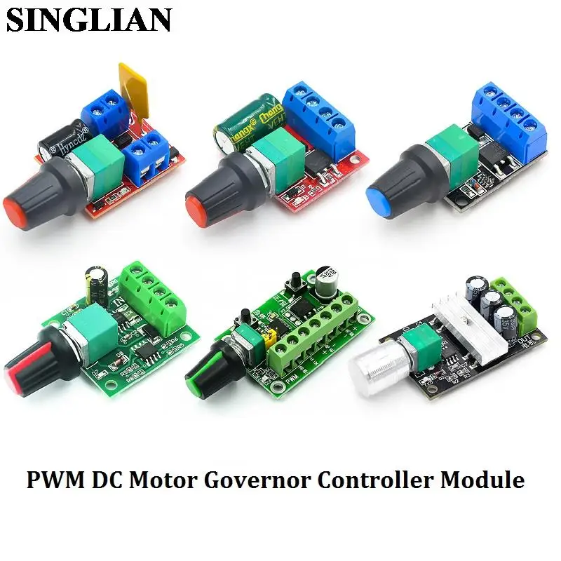 PWM DC Motor Governor 2A 3A 5A 10A Speed Control Switch Controller Module Switch Function 1803BK 1203BK