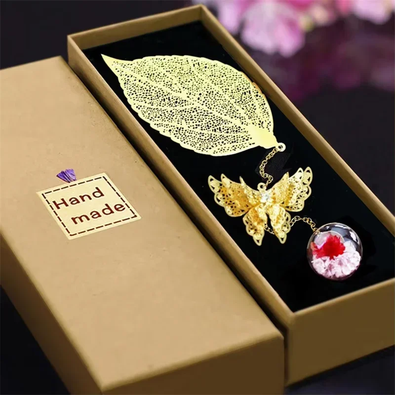 1pc Chinese Style Metal Bookmark Butterfly Festival Supply Office Reading Pendant Creative School Stationery Teacher Supplies