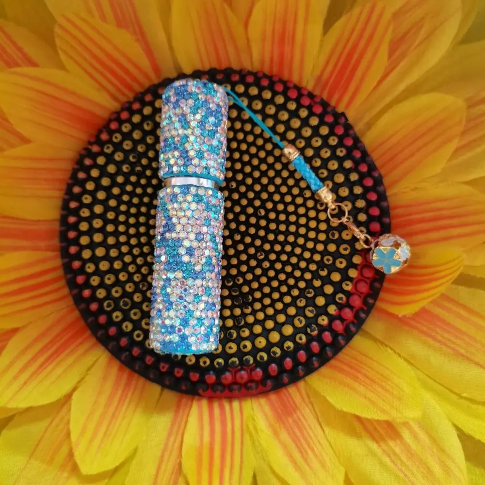 

Portable 5ml Perfume Spray Bottle Leakproof Rhinestone Mini Travel Sub-bottling Empty Atomizer Refillable Sprayer
