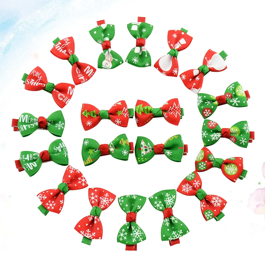

20 Pcs 's Hairpin Accessories Barrettes for Christmas Clips Bow Tie Accessory