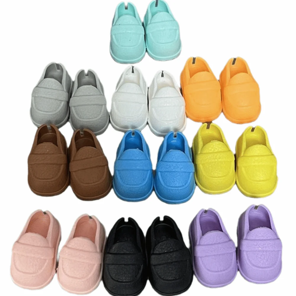 3.5x2.1cm Silicone Shoes Hand-made Dressing Replacement Toy Cloth Doll Shoes Multiple Styles DIY Doll Accessories
