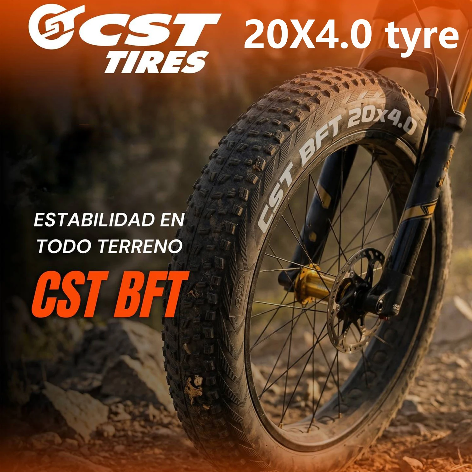 

CST BFT 20inch Fat Tire Snow Beach Bicycle Tire 20x4.0 Electric Snowmobile MTB Bicycle Anti-Slip Fat Tire / tube