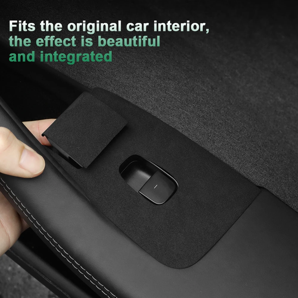 

Итальянская замшевая накладка на панель управления стеклоподъемниками для Tesla Model 3 Highland 2024 года и новее, аксессуары для интерьера автомобиля