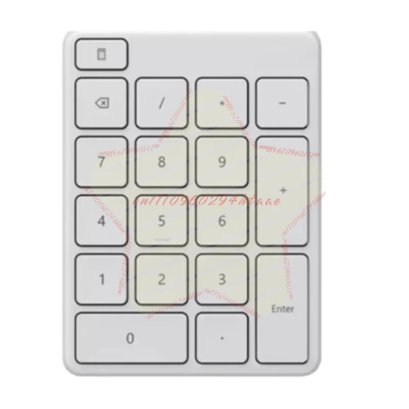 Wireless Numeric Keypad 18 Keys Portable Number Pad USB C Numpad for Laptop Desktop Computer Data Entry Keyboard White Black