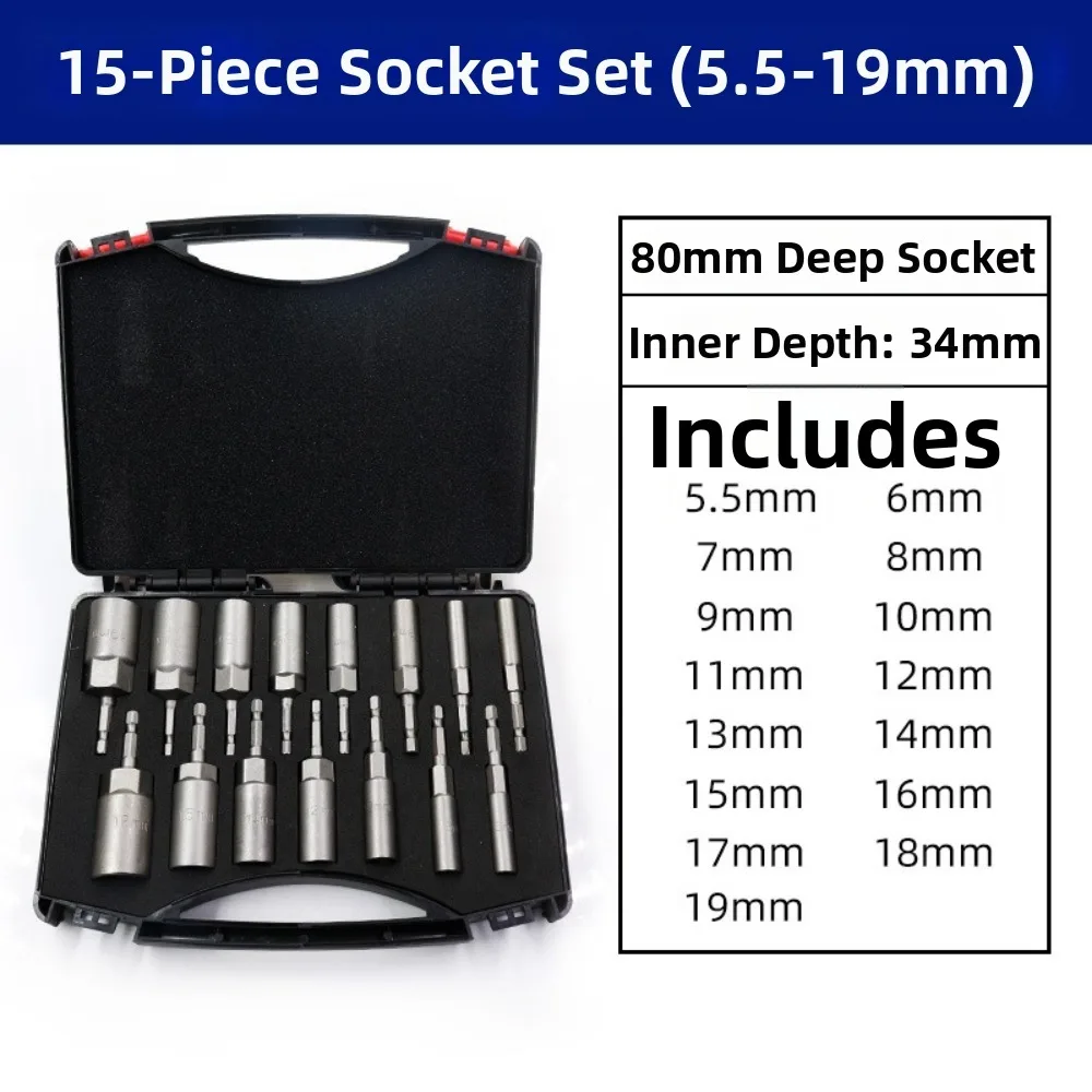 15pcs-hex-set-55mm-19mm-range-deepen-design-nut-driver-set-impact-grade-construction-power-drill-bit-set-for-impact-drivers