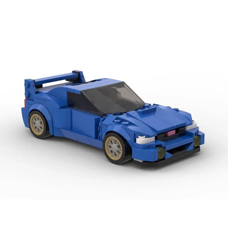 286PCS  MOC Subarued 22b STi Speed Champions Sports Cars Building Blocks Bricks Racer Vehicle Kid Education Toys Gifts For Boys