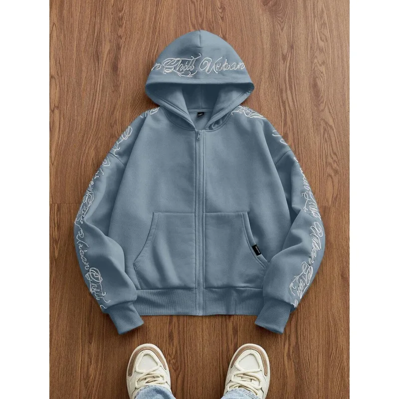 

Худи на молнии с принтом, женская, весна 2026, из неусадаивающей ткани, доступны другие стили и различные узоры