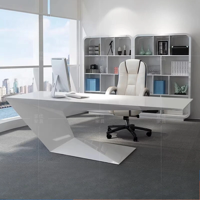 

Baked lacquer boss desk minimalist modern design creative room offices office desks and workstations Computer desk Room desks