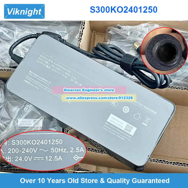 

Genuine S300KO2401250 AC Adapter 24V 12.5A 300W for Dangbei Projector X5 F5 F3 Air Power Supply
