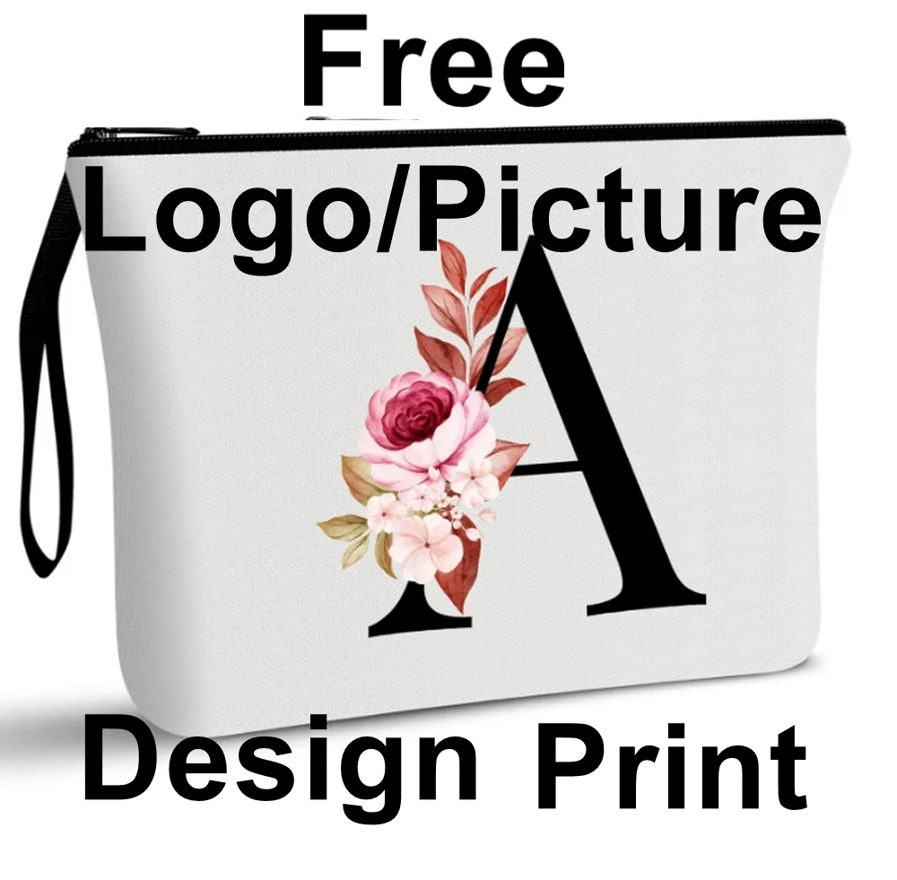 20Pcs Customized  Makeup Bag, Birthday Gifts  Best Friend, Bride Bridesmaid Cosmetic Canvasbag Storage Personalized  tote