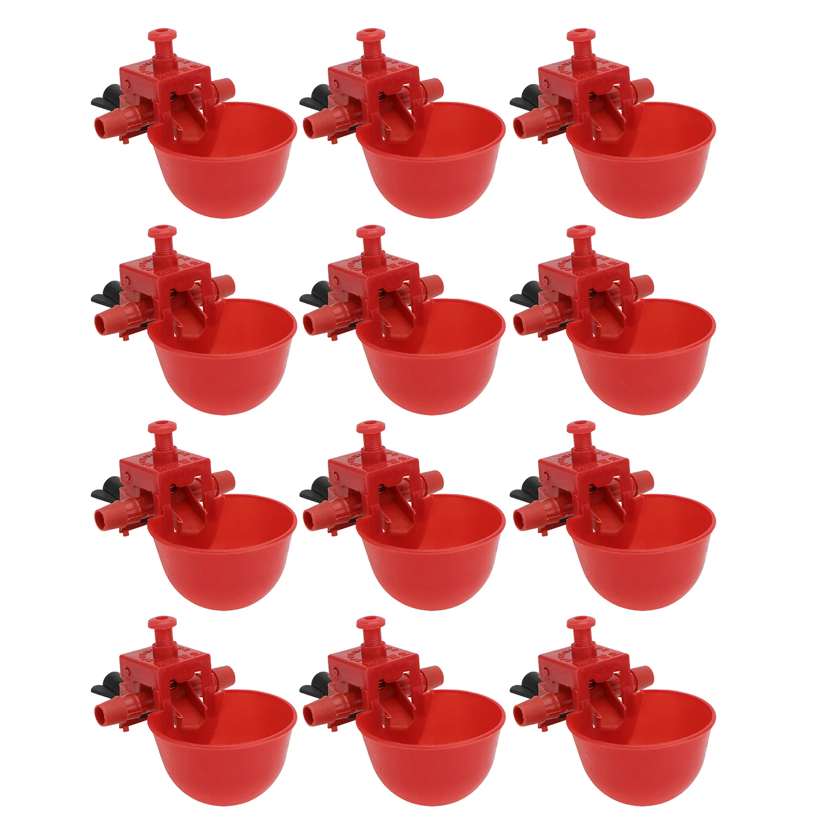 

12 PCS Chicken Drinker Poultry Water Drinking Cups Bird Cage Dedicated Pigeon Automatic