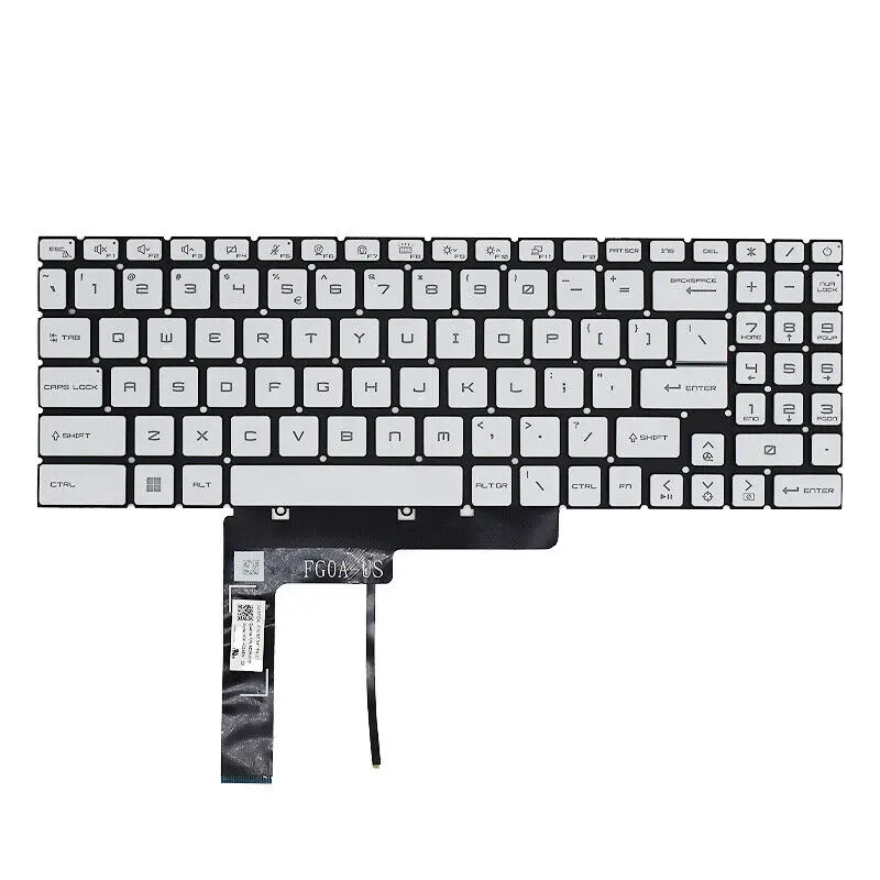 

New Laptop Keyboard For MSI GF66 GF76 GL66 GL76 Z16 11UD MS-1582 MS-1581 MS-1583 MS-17L1 MS-17L2 MS-17H3 Blue backlit