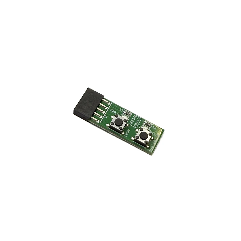 2x5-Pin to Reset / Power ON/OFF Switch Board Adapter LED Indicator With Frequently On/Off Testing For Win 7/8/10/11 Linux System