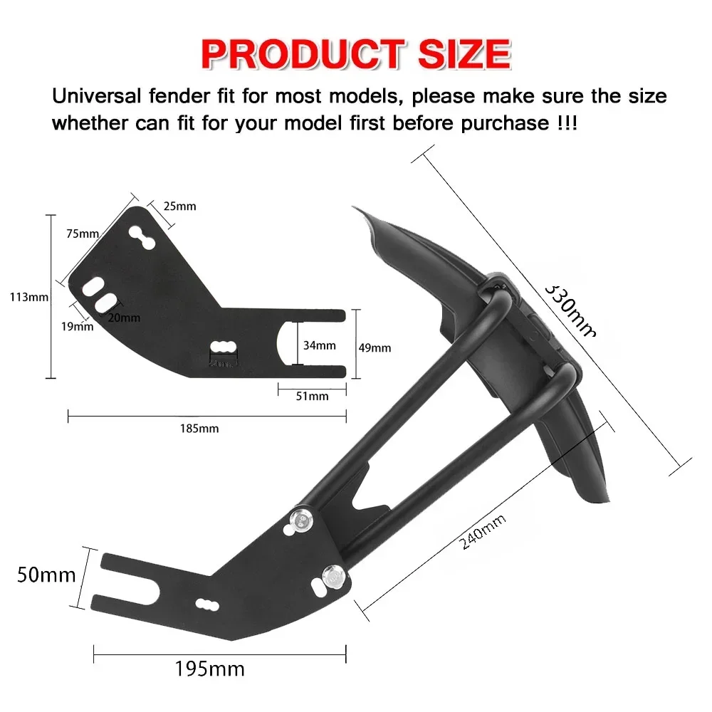 VERSYS650 Motorcycle Rear Fender Wheel Hugger Cover For KAWASAKI Z800 Z650 Z900 Z750 Versys 650 X300 ER6N Mudguard Splash Guard