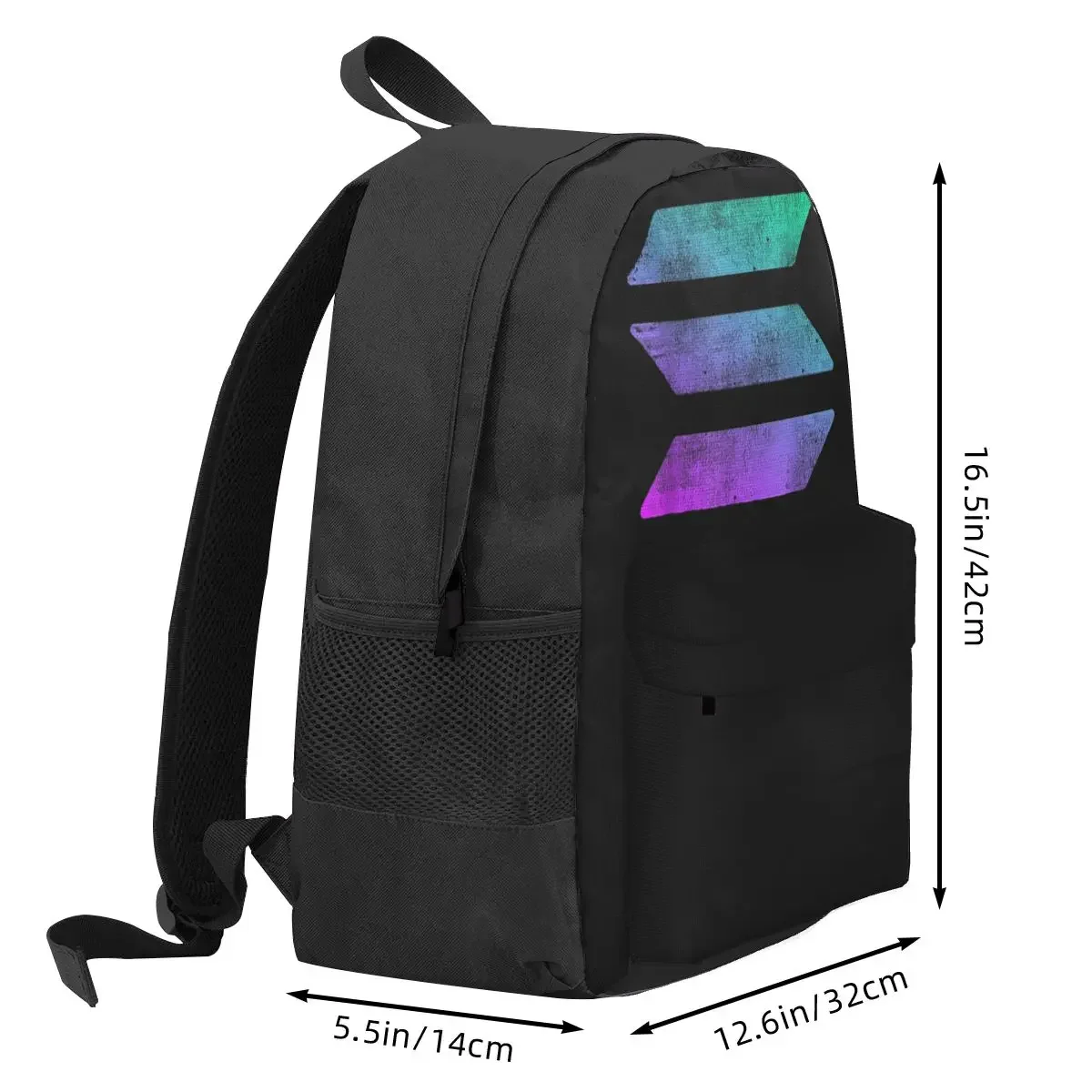 Solana Cryptocurrency-mochila Solana SOL para niños y niñas, mochila escolar de dibujos animados para estudiantes, bolso de hombro para ordenador portátil