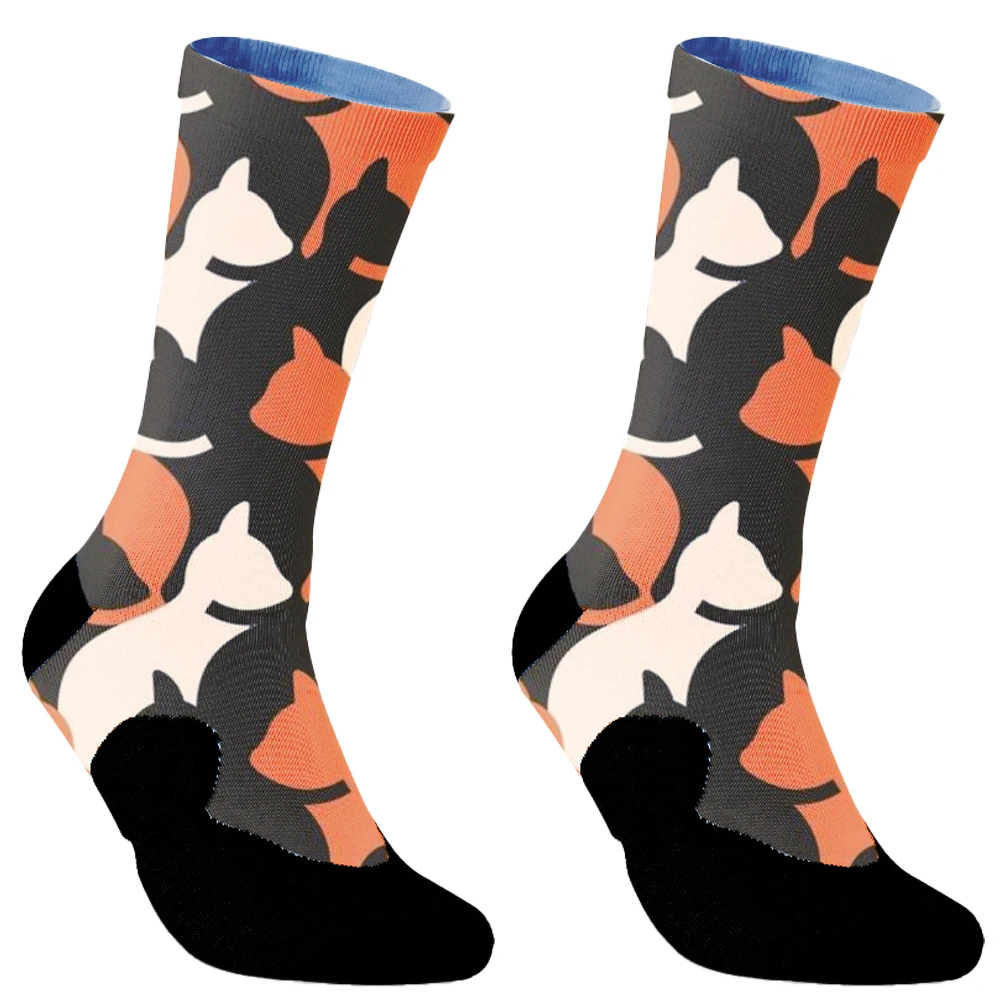 2024 neue Rad socken Frühling/Sommer personal isierte Cartoon ab Mode Socken kreative Cartoon Paar Baumwoll socken