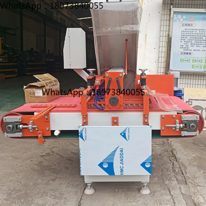 Automatic Multi Saw Mosaic Tile Cutter Machine Stone Cutting Machine 1-7.5 M/min Production Capacity 1.5 M/min 180-250mm 16.5 KW