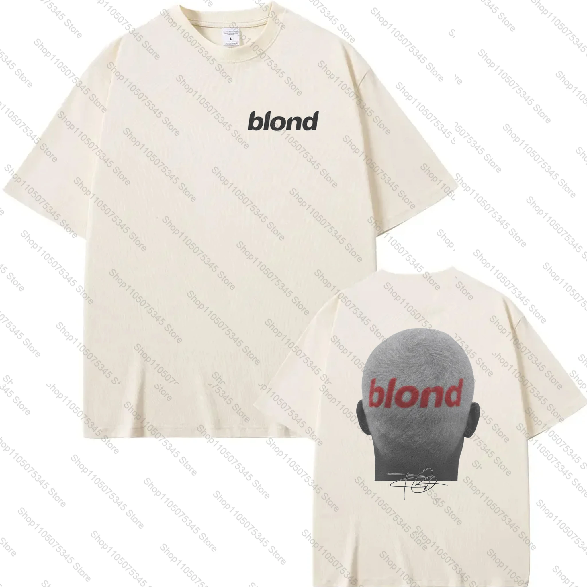 Rapper Frank T-shirt grafica retrò da uomo Hip Hop Ocean Album Abbigliamento T-shirt Y2k T-shirt in cotone oversize moda bionda unisex