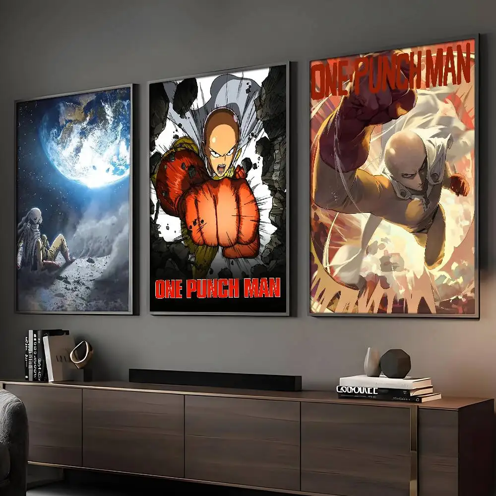 1 P-PunchS ANIME M-ManS Poster HD Art Sticky Wall Wasserdicht Home Wohnzimmer Bar Dekoration