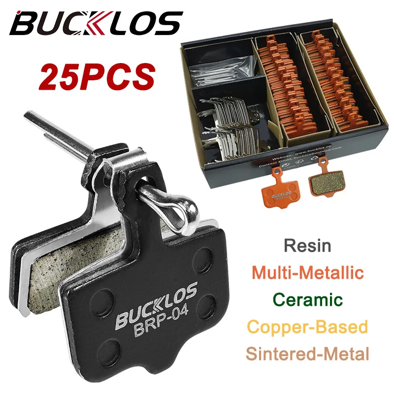 

BUCKLOS 25 Pairs Bicycle Disc Brake Pads Bike Hydraulic Disc Brake Pad for SRAM LEVEL DB1 DB3 DB5 AVID ELIXIR Cycling Brake Part