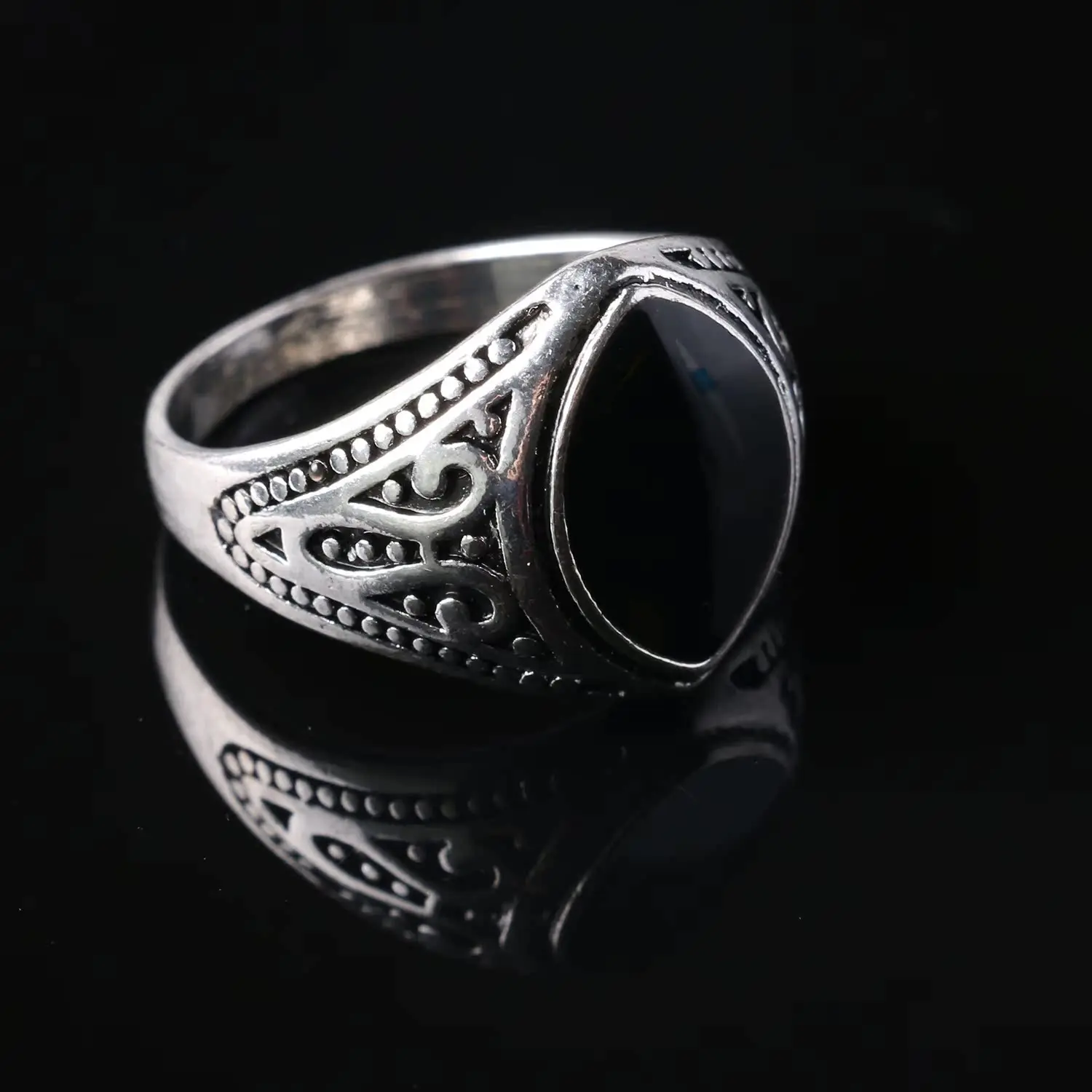 

Women's Natural Moonstone Amethyst Ring,Vintage 925 Silver Plated Ring Wedding Party Anniversary Jewelry Gift Accessories