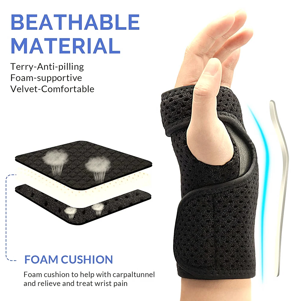 1 PC Wrist Brace for Carpal Tunnel Relief Night Support, Hand Support Hand Brace, Adjustable Wrist Splint Carpal Tunnel Syndrome