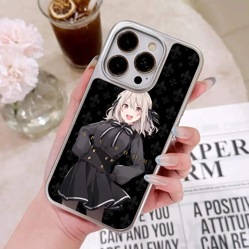 

Чехол для телефона Spy Classroom для iPhone 17 16 15 14 13 12 11 Air Pro Max Plus, гальванизированное серебряное покрытие