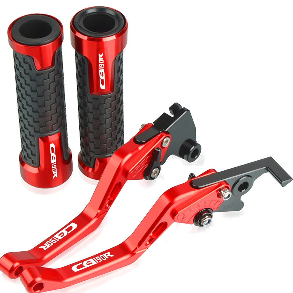 لهوندا CB190R CB 190R CB190 R 2015-2018 2017 دراجة نارية الملحقات قصيرة دواسة فرامل العتلات المقود اليد القبضات مع الشعار #5