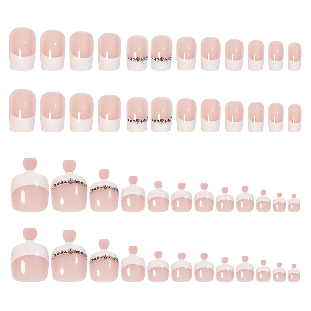 Unhas Postiças para Mulheres, Manicure de Moda, Unhas dos pés, Fake Toe, Press On, Beleza Agradável, Presentes para Meninas