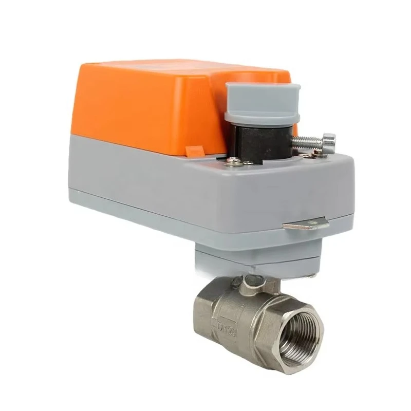 Electric control valve stainless steel304 pressure regulating ball valve NPT threaded BSPT 1/4''-2'' DN8-DN50control4-20mA 0-10V
