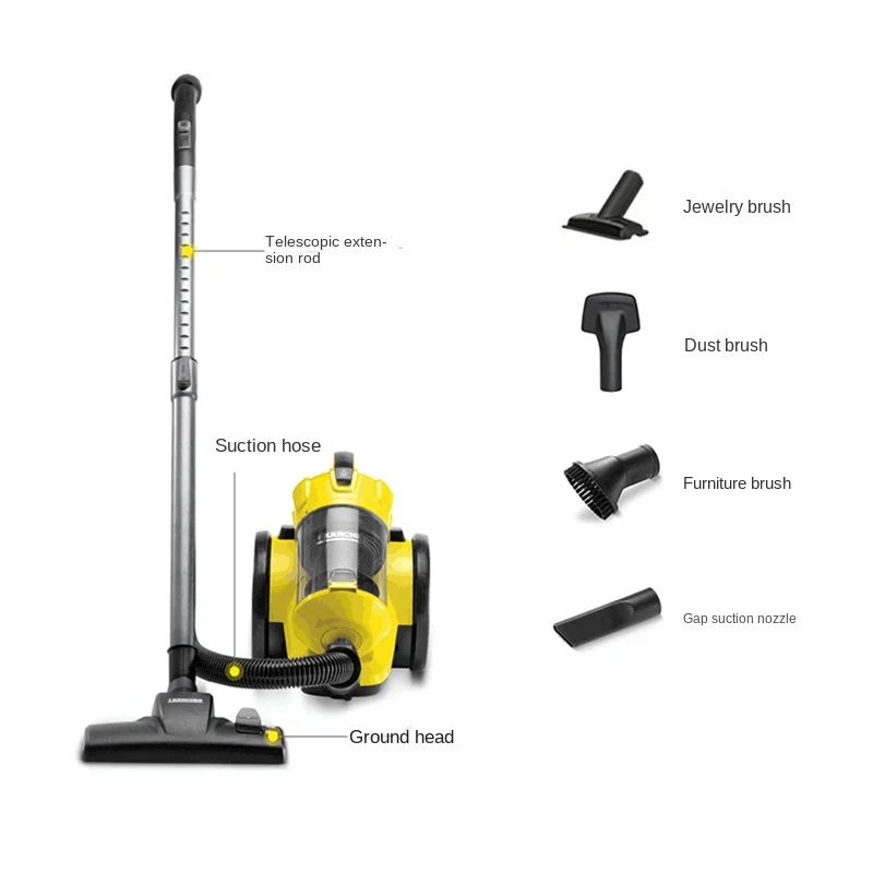 KARCHER Vacuum cleaner household large suction high power ultra-quiet mite removal all-in-one machine wired vacuum cleaner VC3