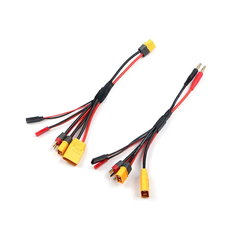 XT60/4.0mm Banana Plug to XT60 XT90 JST Male FUTABA Female T Plug Charger Adapter Cable for IMAX B6 ISDT Charger RC FPV Drone