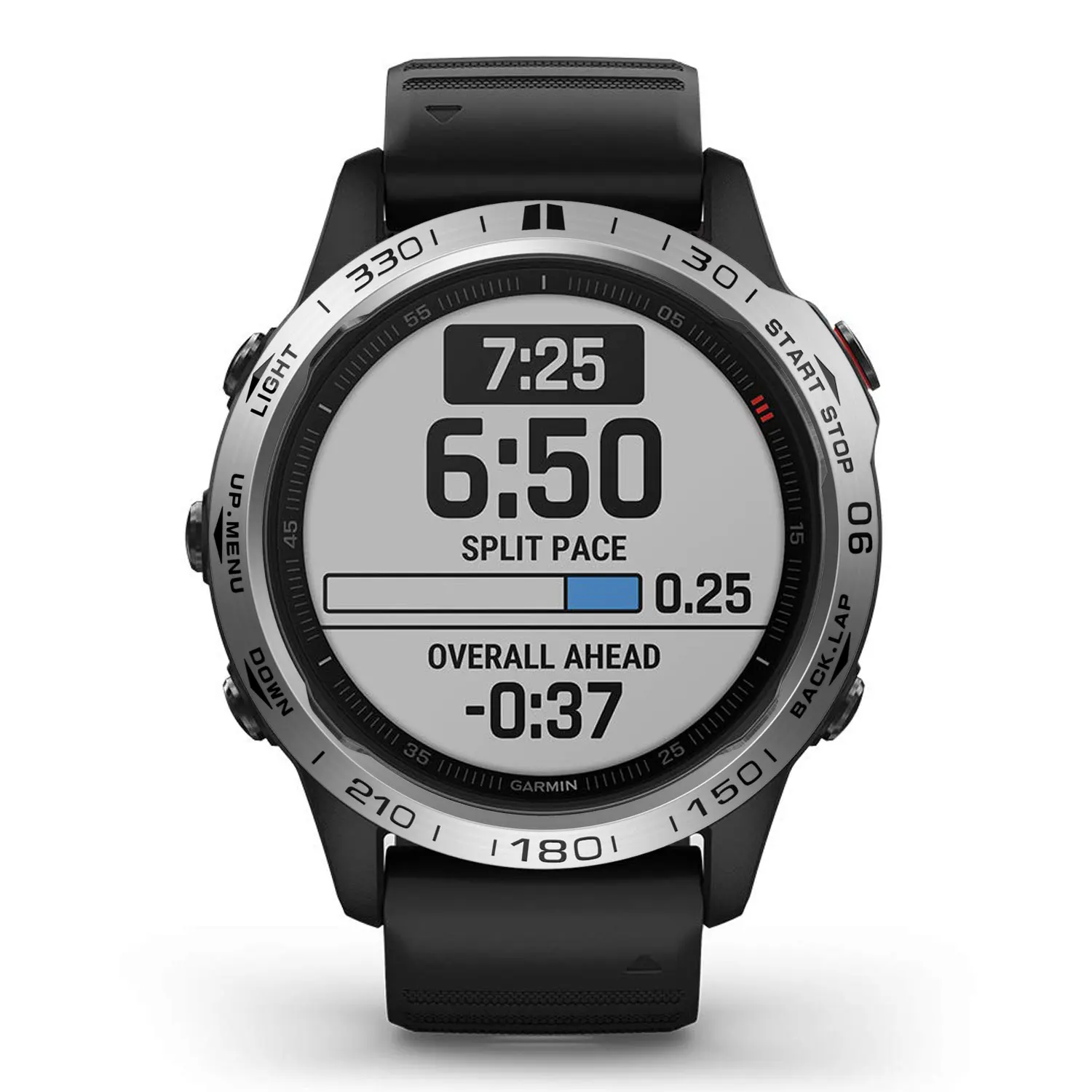 For Garmin Fenix6 Fenix 6X Watch Fenix6X Pro Stainless Steel Scale Ring Bezel Dial Metal Protective Cover Black Silver Blue view 5