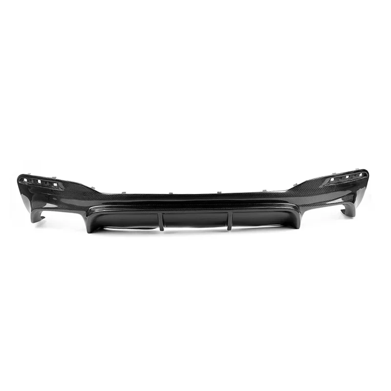 K Style Carbon Fiber Rear Bumper Lip Spoiler Diffuser for Audi A6 Sline C8 S6 2019 2020 2021