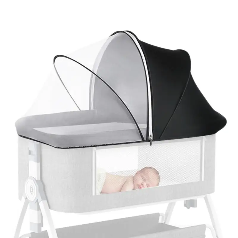 

Сетка для люльки для кроватки, защитная сетка, долговечный барьер, эластичные эластичные ремни, защита для детских кроватков